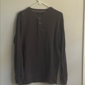 Men's Classic Brown Long Sleeve Shirt